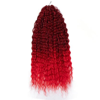Ariel Curl Ombre Blonde Pink 24 Inch Hair Extension