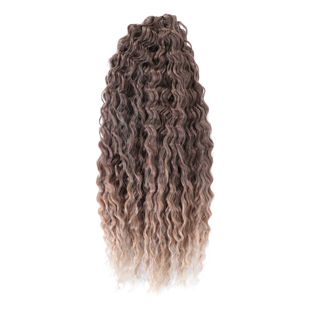 Ariel Curl Ombre Blonde Pink 24 Inch Hair Extension