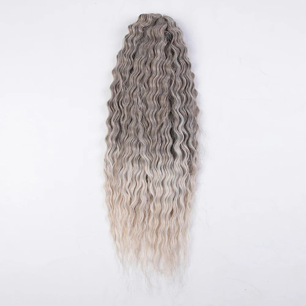 Ariel Curl Ombre Blonde Pink 24 Inch Hair Extension
