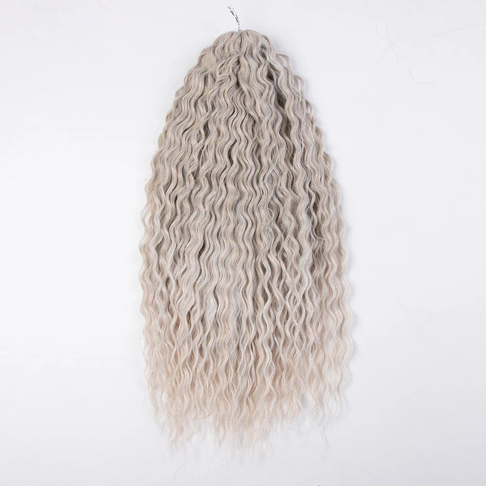 Ariel Curl Ombre Blonde Pink 24 Inch Hair Extension