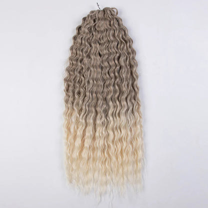 Ariel Curl Ombre Blonde Pink 24 Inch Hair Extension
