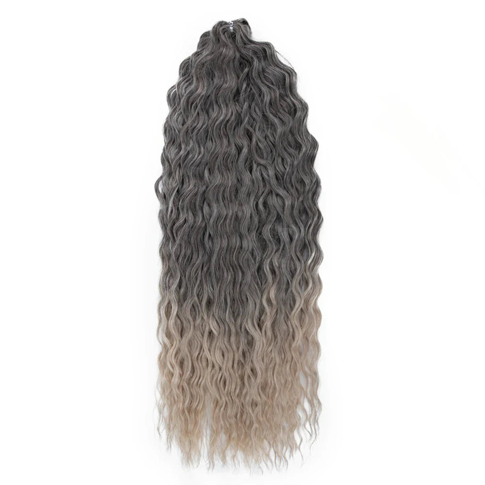 Ariel Curl Ombre Blonde Pink 24 Inch Hair Extension