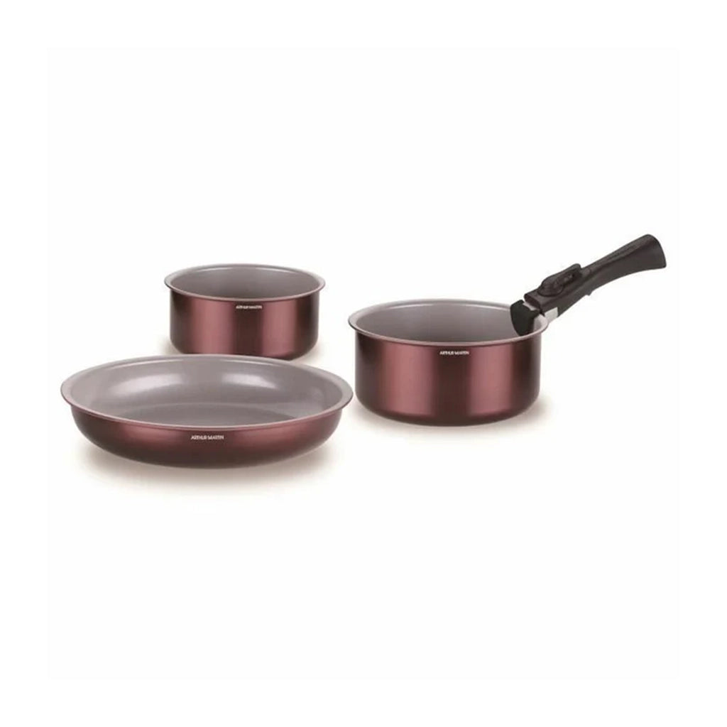 Aapon mini market - Arthur Martin AM2503 Maroon Cookware