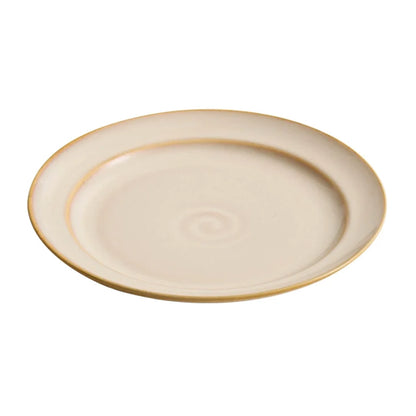 Aapon mini market - Artisanal Cloud-Pattern Kiln-Glazed Round Plate – Horizon Series