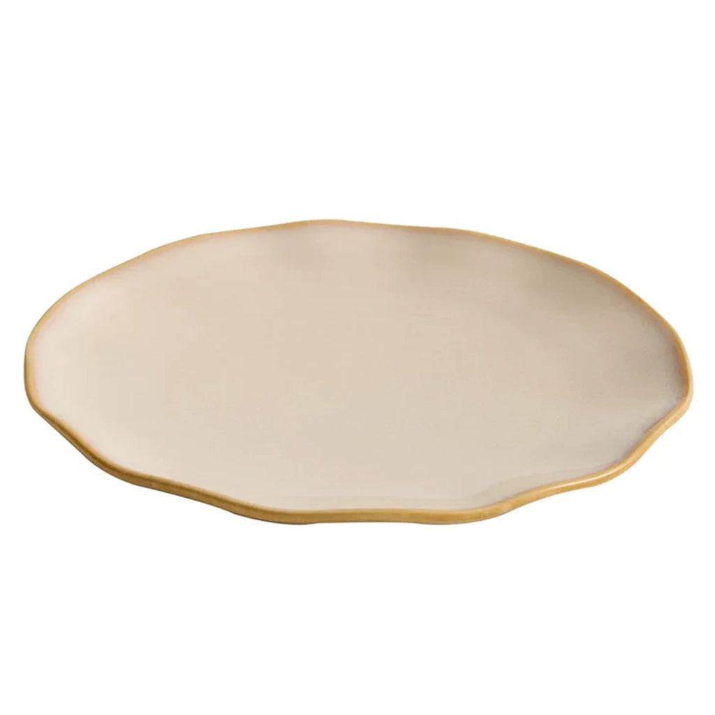 Aapon mini market - Artisanal Wavy-Edge Kiln-Glazed Shallow Plate
