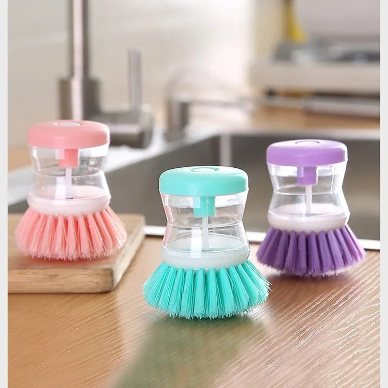 Aapon mini market -Automatic Kitchen Dish Brush with Soap Dispenser
