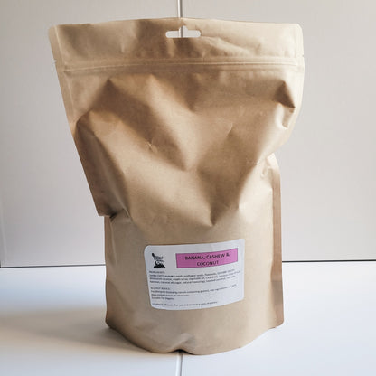 Banana Coconut Cashew granola