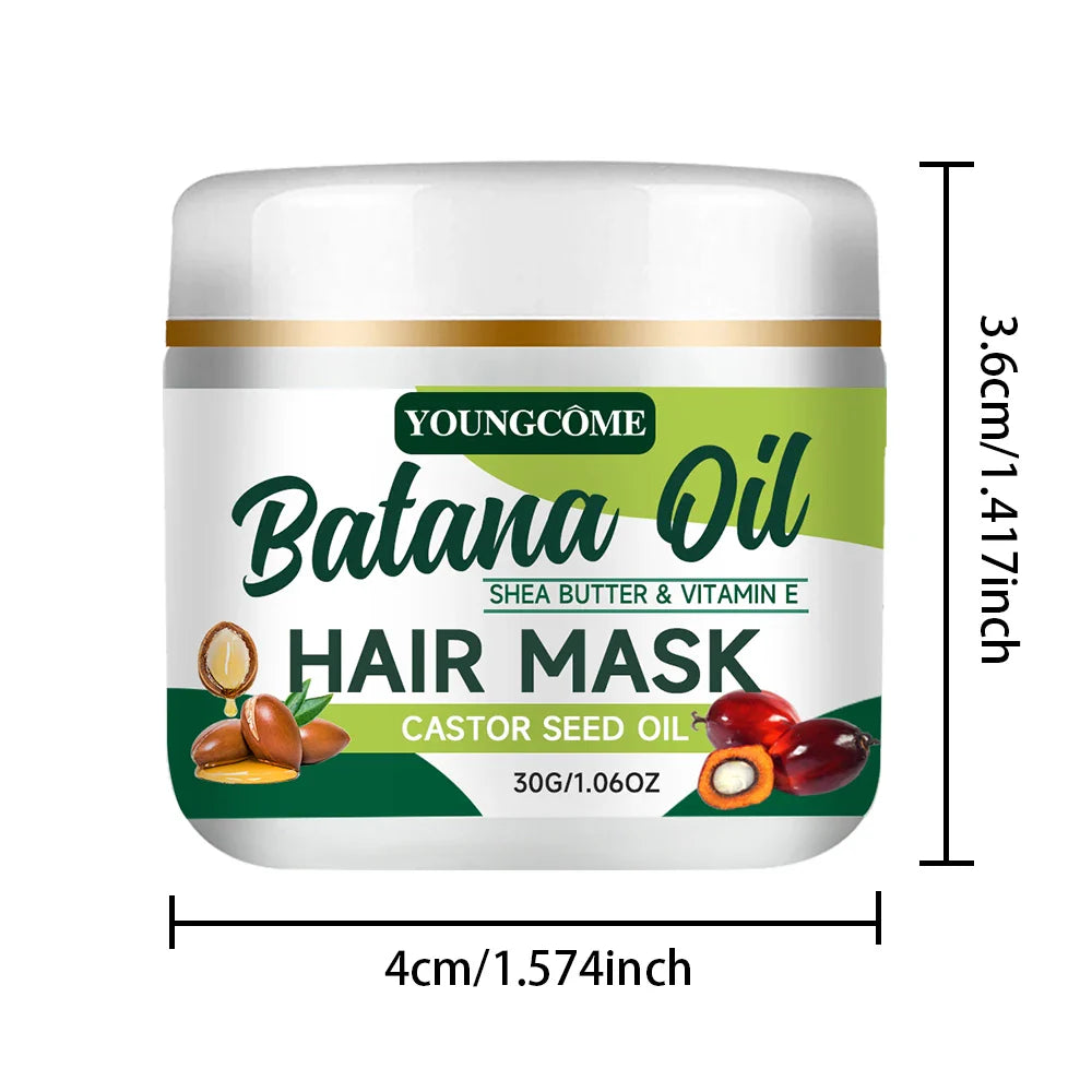 Batana Oil Hair Mask for Frizz Control and Repair