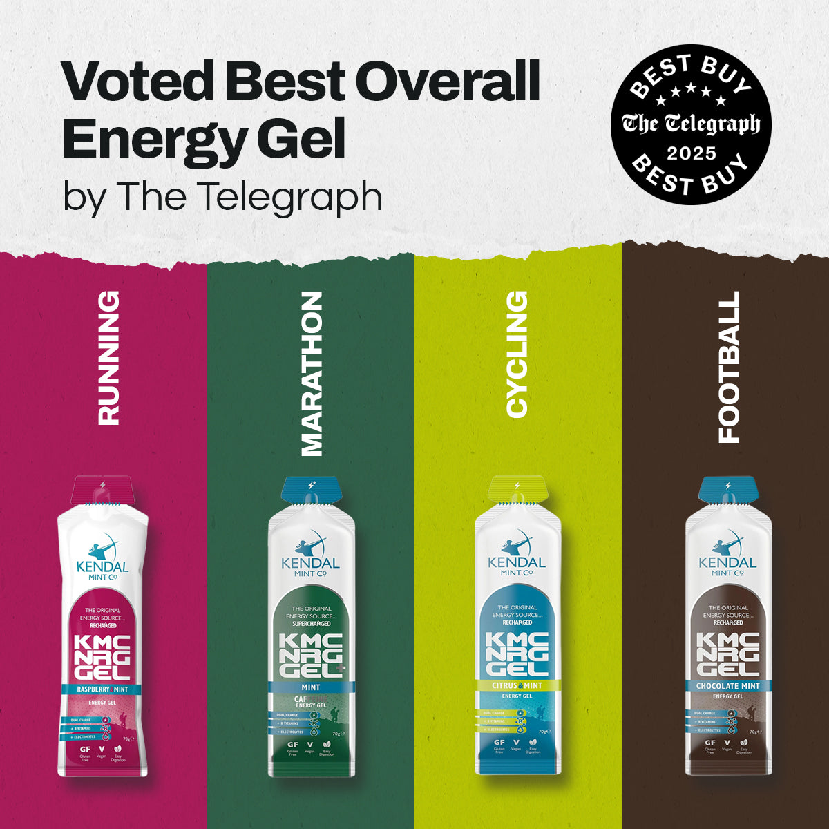 KMC NRG GEL Mixed Flavor Energy Gel Bundles