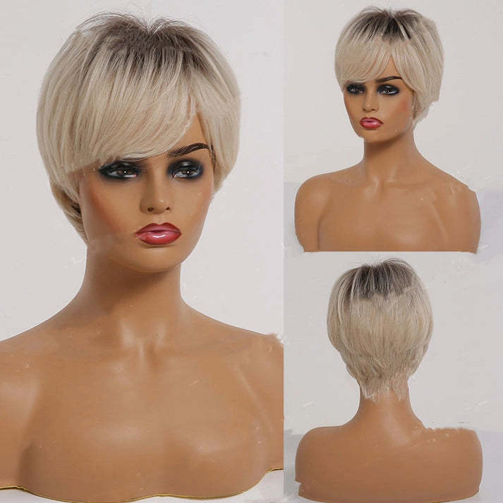 Blonde Ombre Wig with Bangs