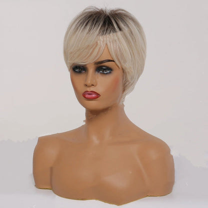 Blonde Ombre Wig with Bangs