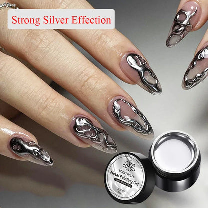 Aapon Mini Market Ltd Born Pretty 5ml Metallic Silver Gel Polish