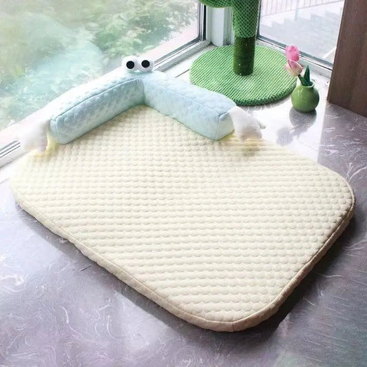 Aaponminimarket Breathable Summer Dog Bed Mat for Heatstroke Prevention