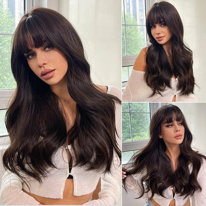 Brown Curly Wig