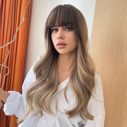 Curly Brown Wig