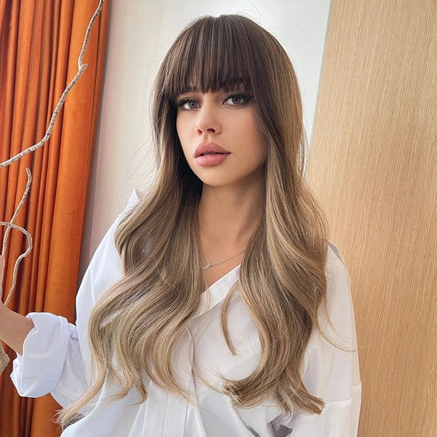 Curly Brown Wig