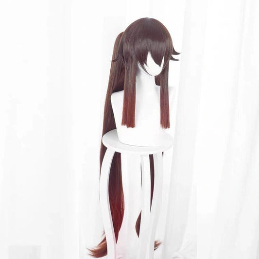 Brown Gradient Double Ponytail Synthetic Wig