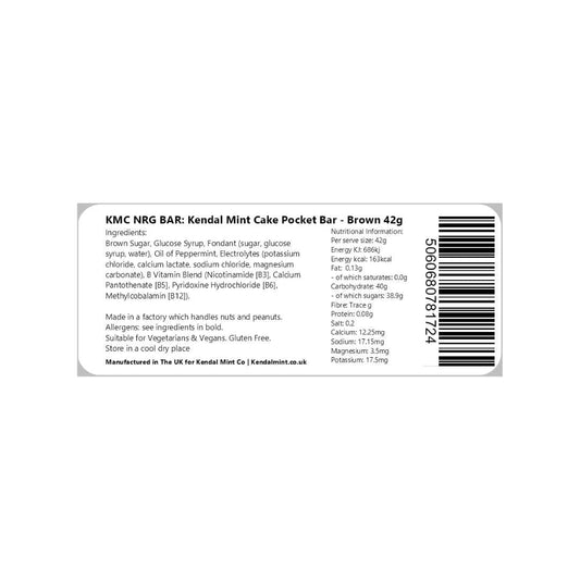 KMC NRG BAR Kendal Mint Cake Pocket Energy Bar - Golden Brown