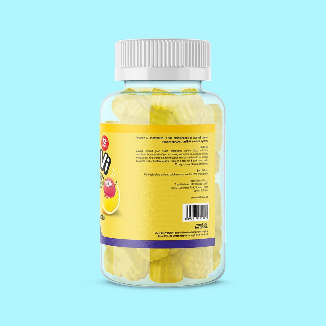 Aaponminimarket Vitamin D3 Gummies - Lemon Flavour (For Kids)