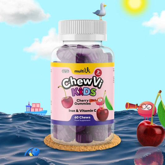 Aaponminimarket Iron & Vitamin C Gummies - Cherry Flavour (For Kids)