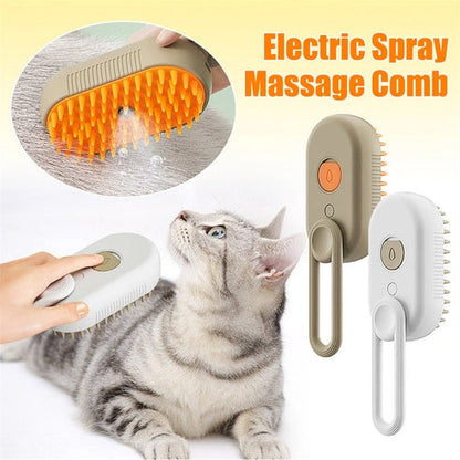 Aaponminimarket Cat Grooming Brush with Steam