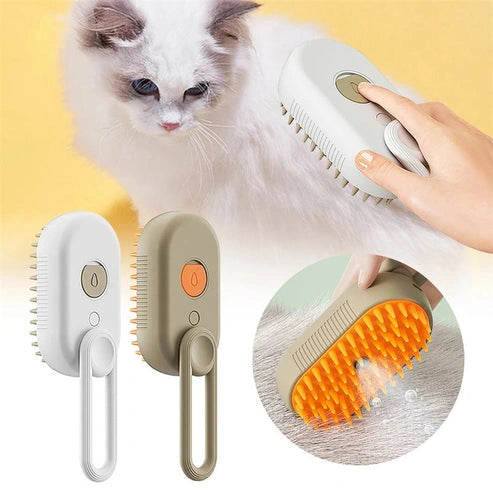 Aaponminimarket Cat Grooming Brush with Steam