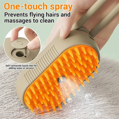 Aaponminimarket Cat Grooming Brush with Steam
