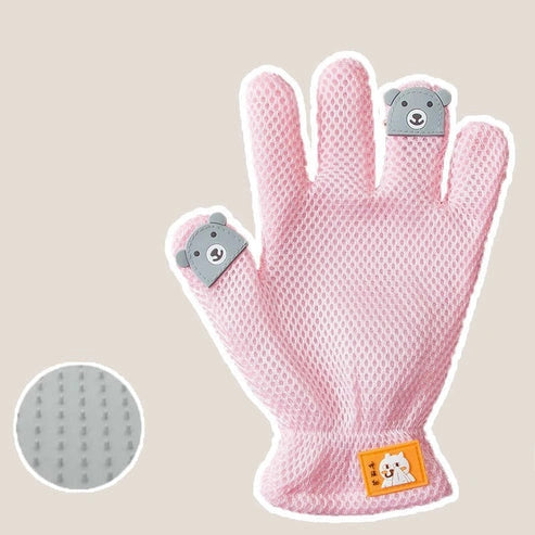 Cat Grooming Glove for Pet Hair Removal and Massage