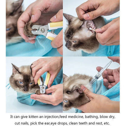 Aaponminimarket Cat Grooming and Bathing Bag