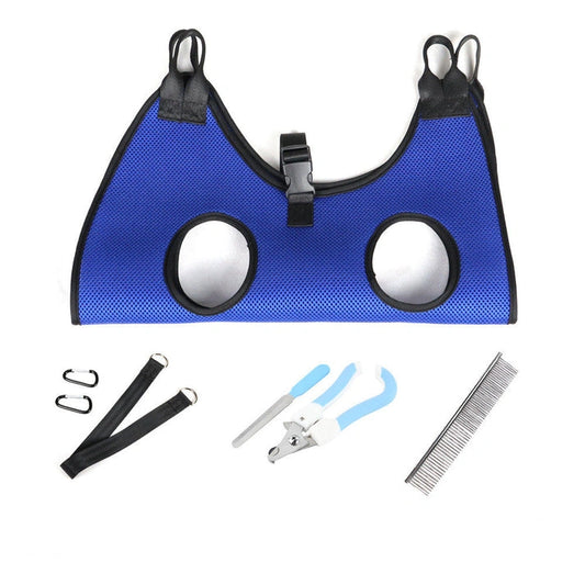 Aaponminimarket Cat and Dog Grooming Hammock Set