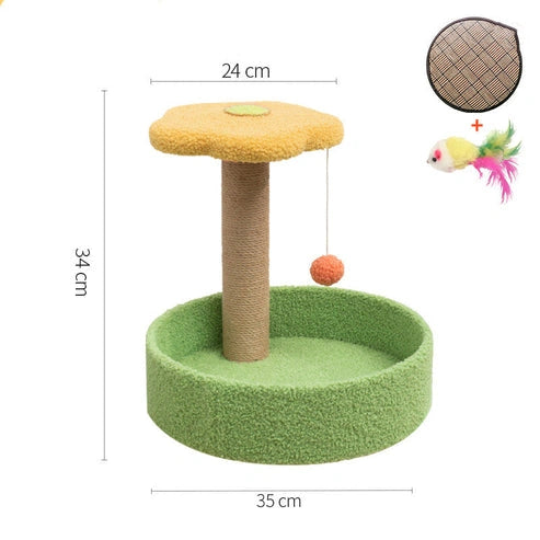 Aaponminimarket Cat Scratcher with Sisal Winding and Hemp Surface