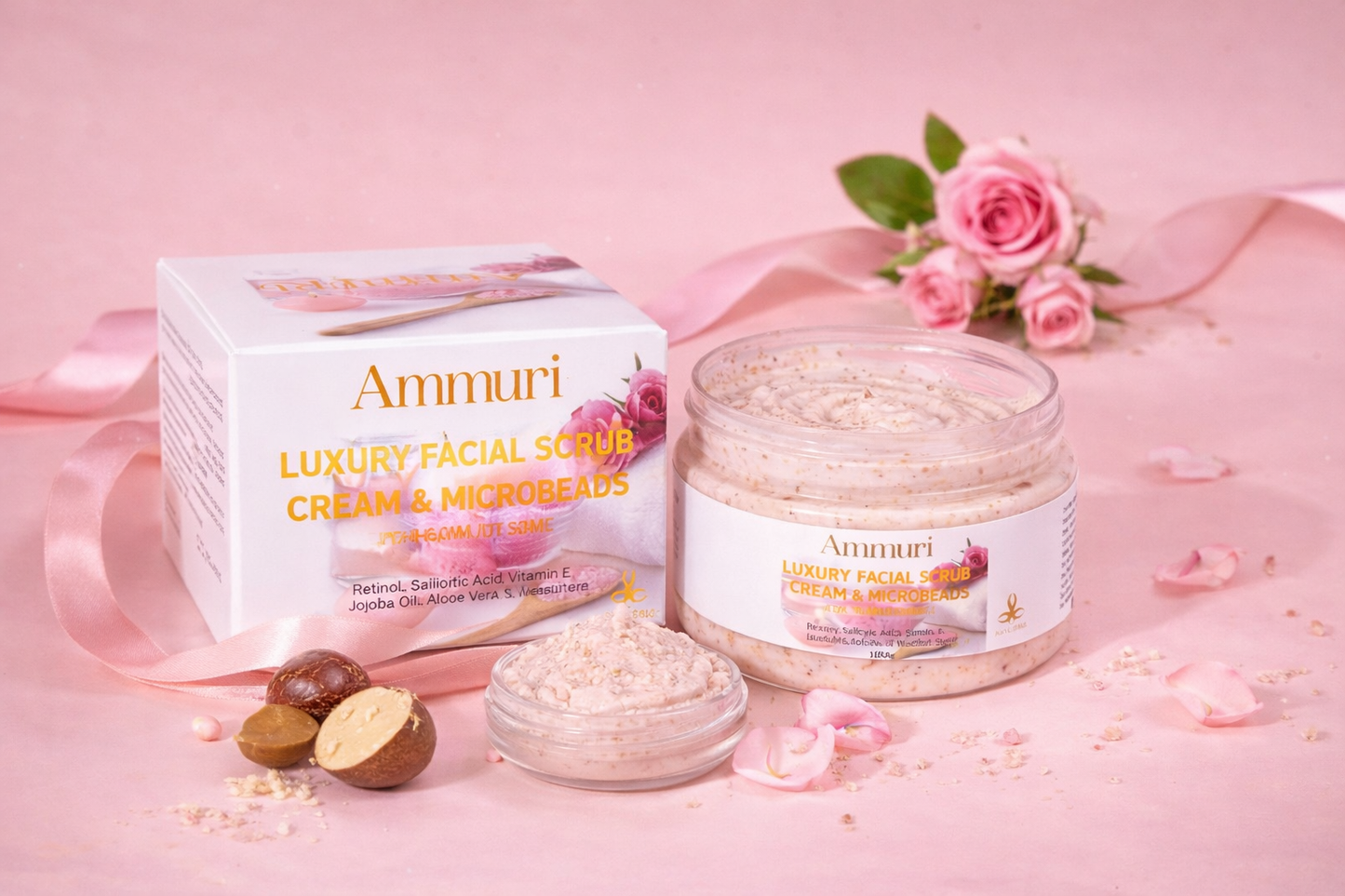 Aapon Mini Market Ltd - Ammuri Skincare Retinol Facial Scrub - Exfoliating Cream