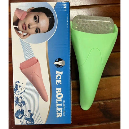 Chill and Glow Facial Ice Roller Massage Device