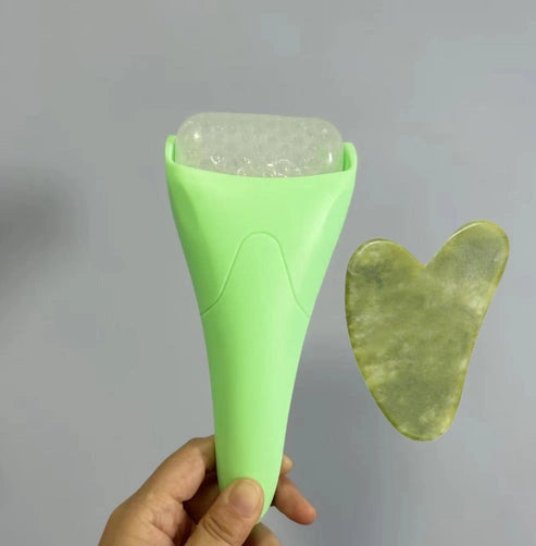 Chill and Glow Facial Ice Roller Massage Device