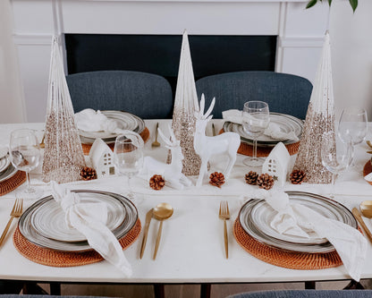 Gold Glitter Christmas Cone Tree – view 3