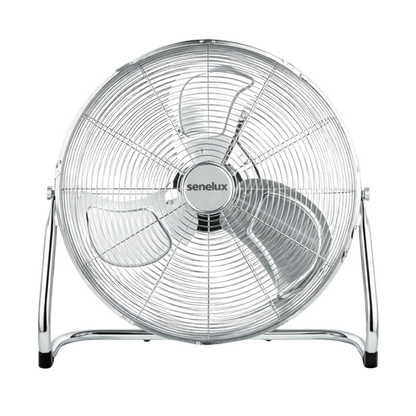 Chrome Floor Fan for Homes, Gyms, Bedrooms & Kitchens