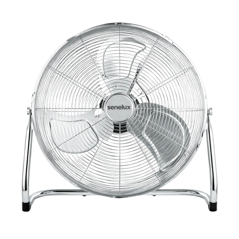 Chrome Floor Fan for Homes, Gyms, Bedrooms & Kitchens