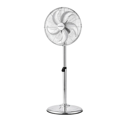 Senelux 16 Inch Metal Pedestal Floor Fan