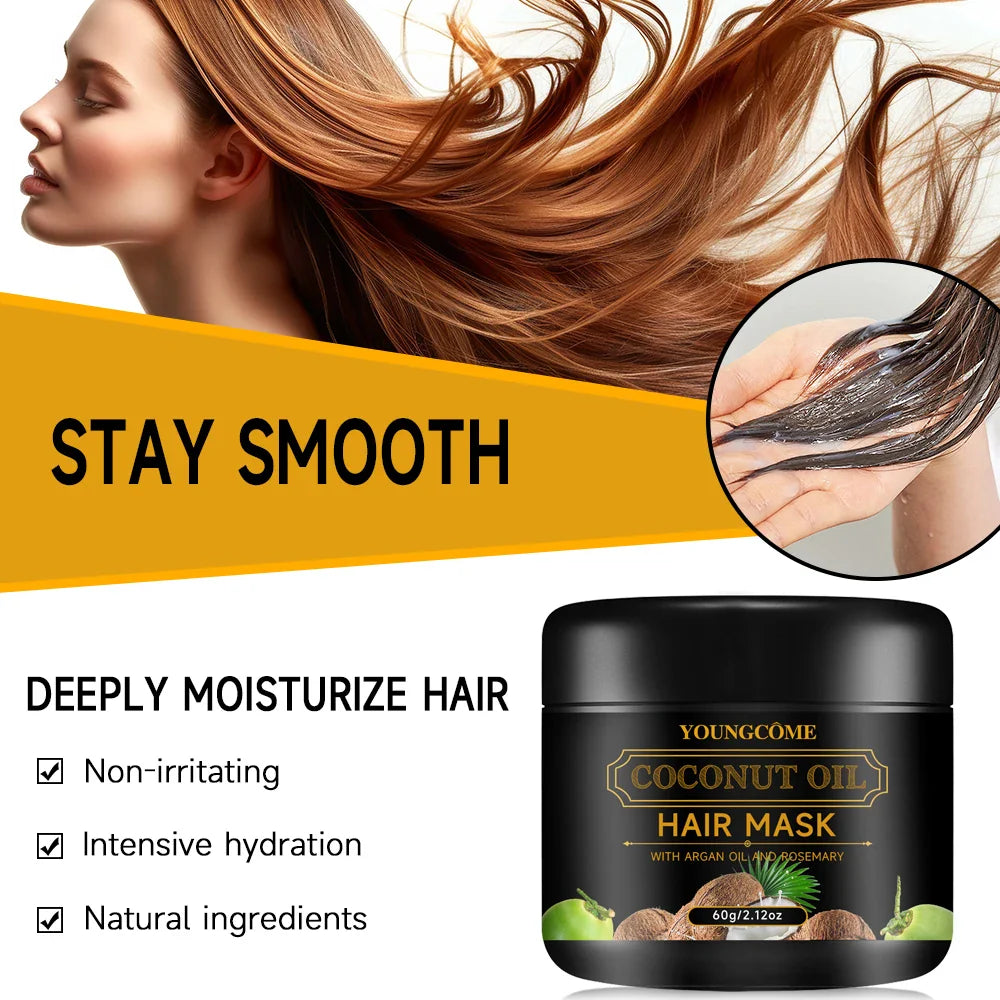 Coconut Oil Hair Mask with Rosemary & Ginger Extracts