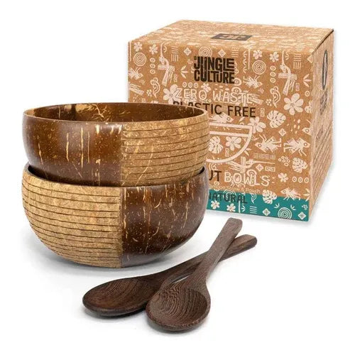 Aapon Mini Market Coconut Bowls & Spoons Set