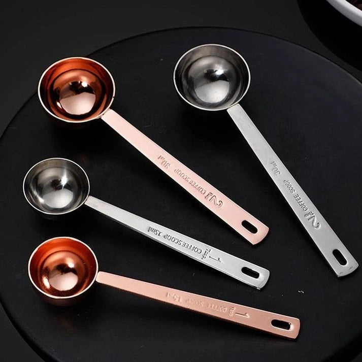 Aaponminimarket Coffee Scoop Stainless Steel Measuring Spoon