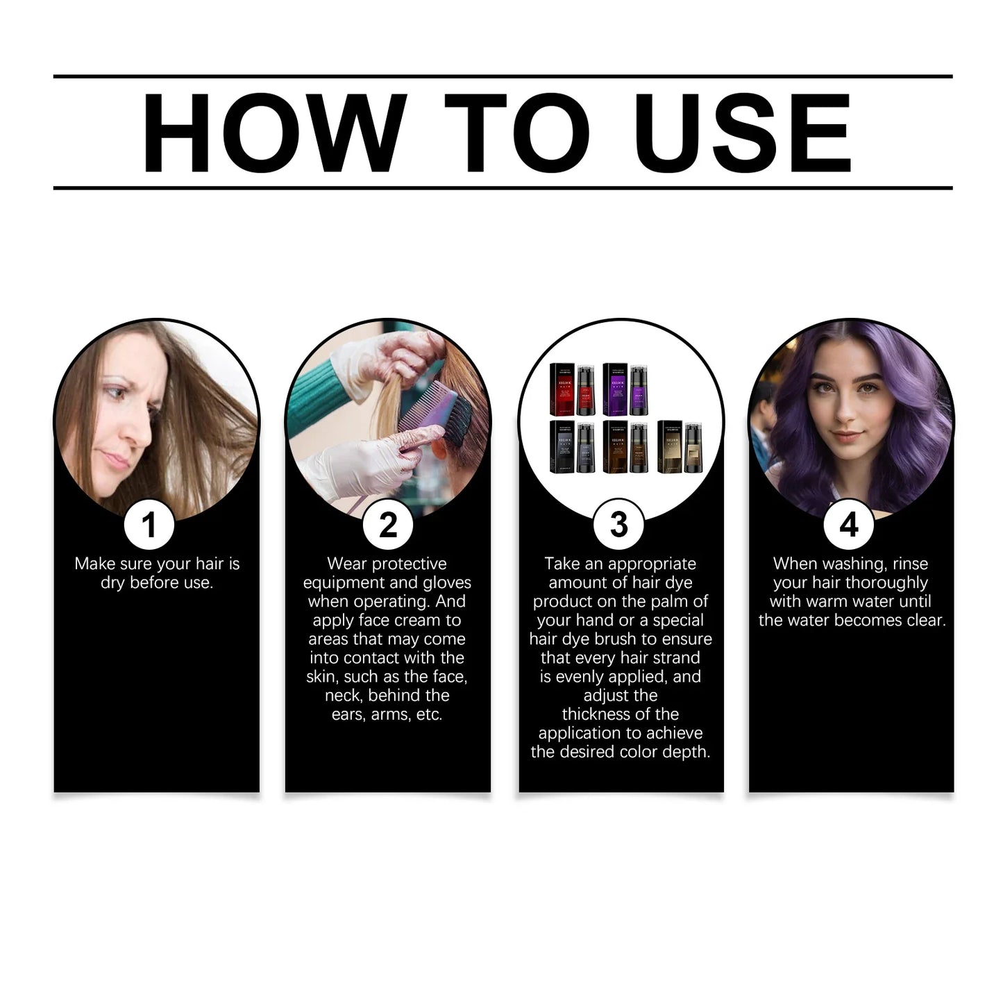 Color Hair Dye Shampoo