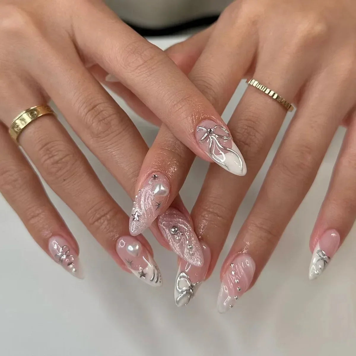 Aapon Mini Market Ltd Colorful 3D Press-On Nails