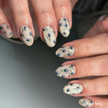 Aapon Mini Market Ltd Colorful 3D Flower & Butterfly Press-On Nails