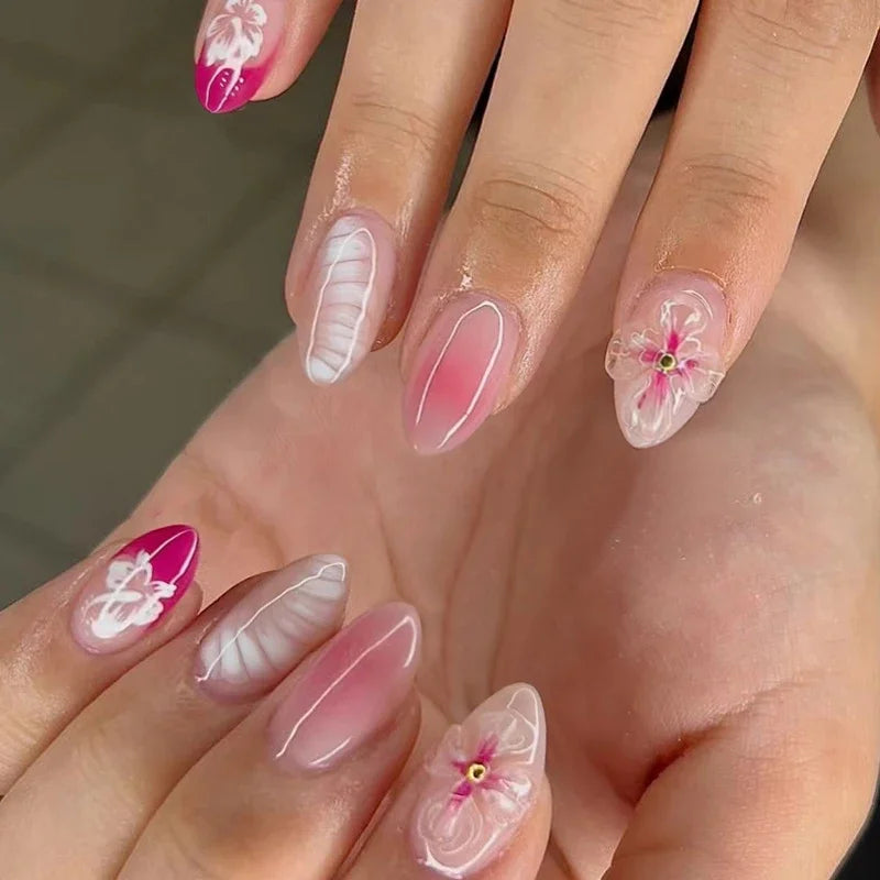 Aapon Mini Market Ltd Colorful 3D Press-On Nails