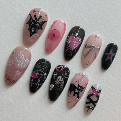 Aapon Mini Market Ltd Colorful 3D Press-On Nails