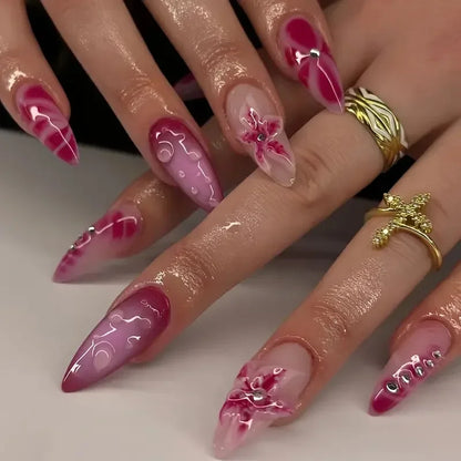 Colorful 3D Press-On Nails
