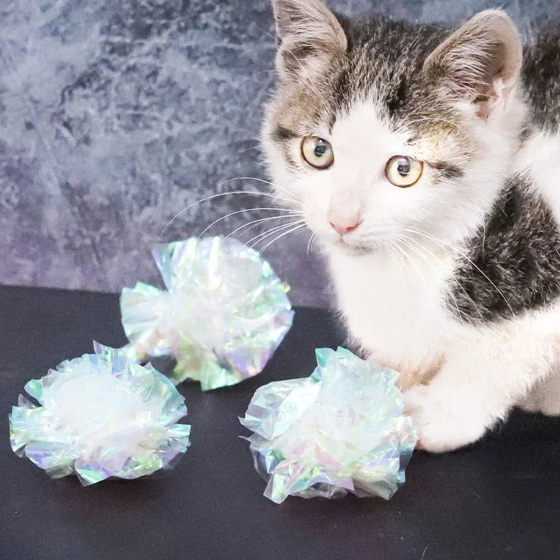Colorful Crinkle Balls for Cats