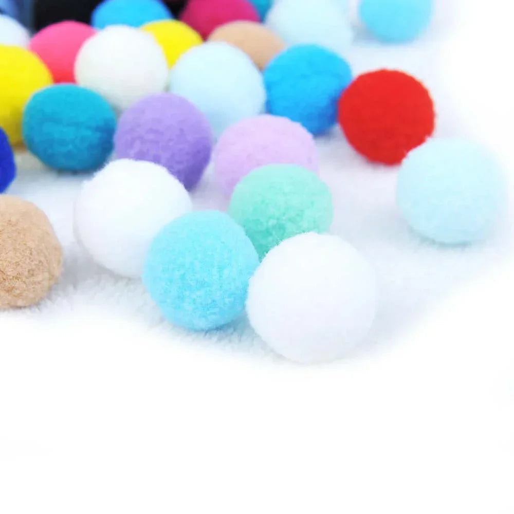 Colorful Plush Cat Balls