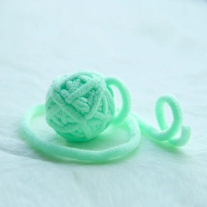 Colorful Yarn Cat Balls with Bells